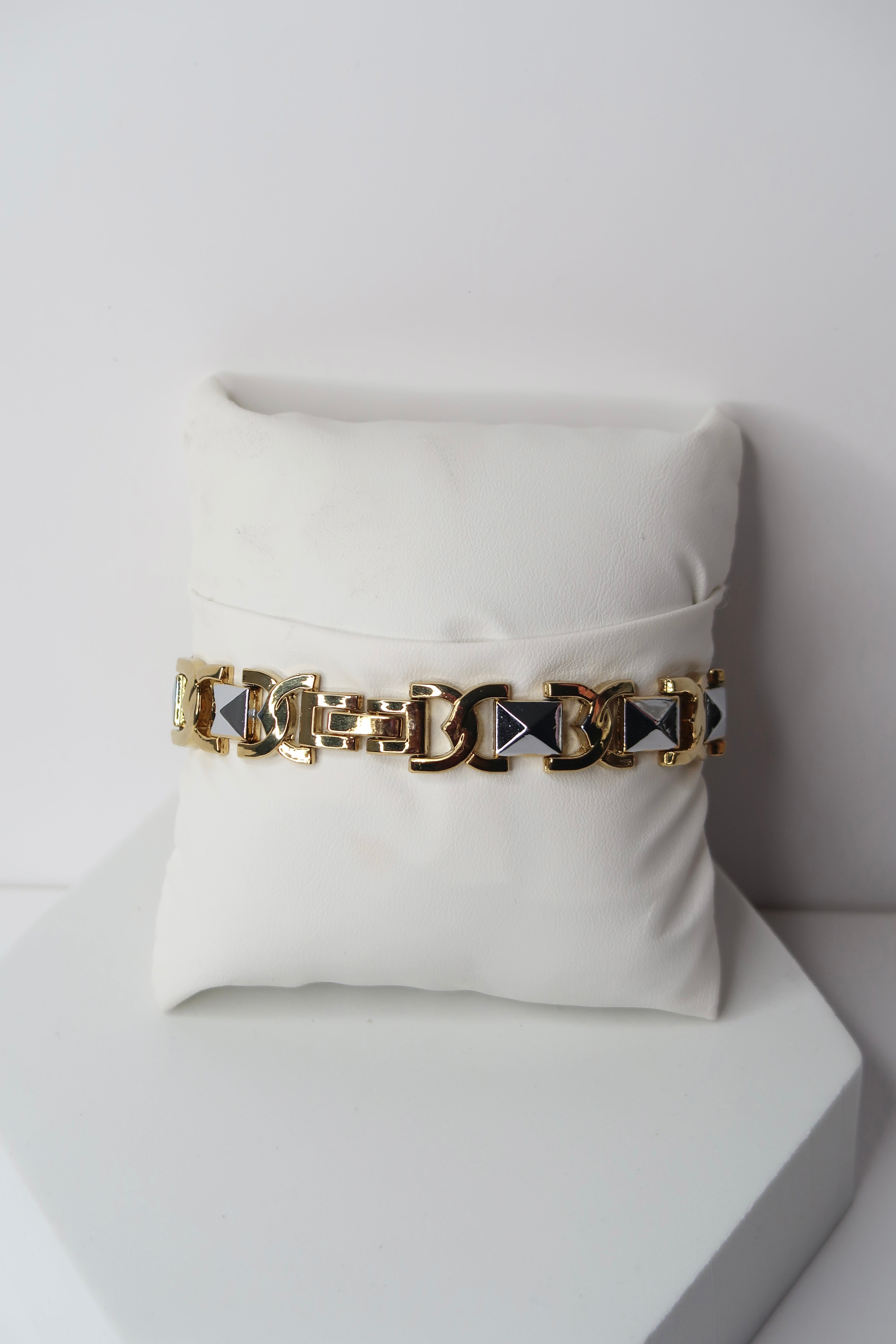 Men’s gold silver bracelet