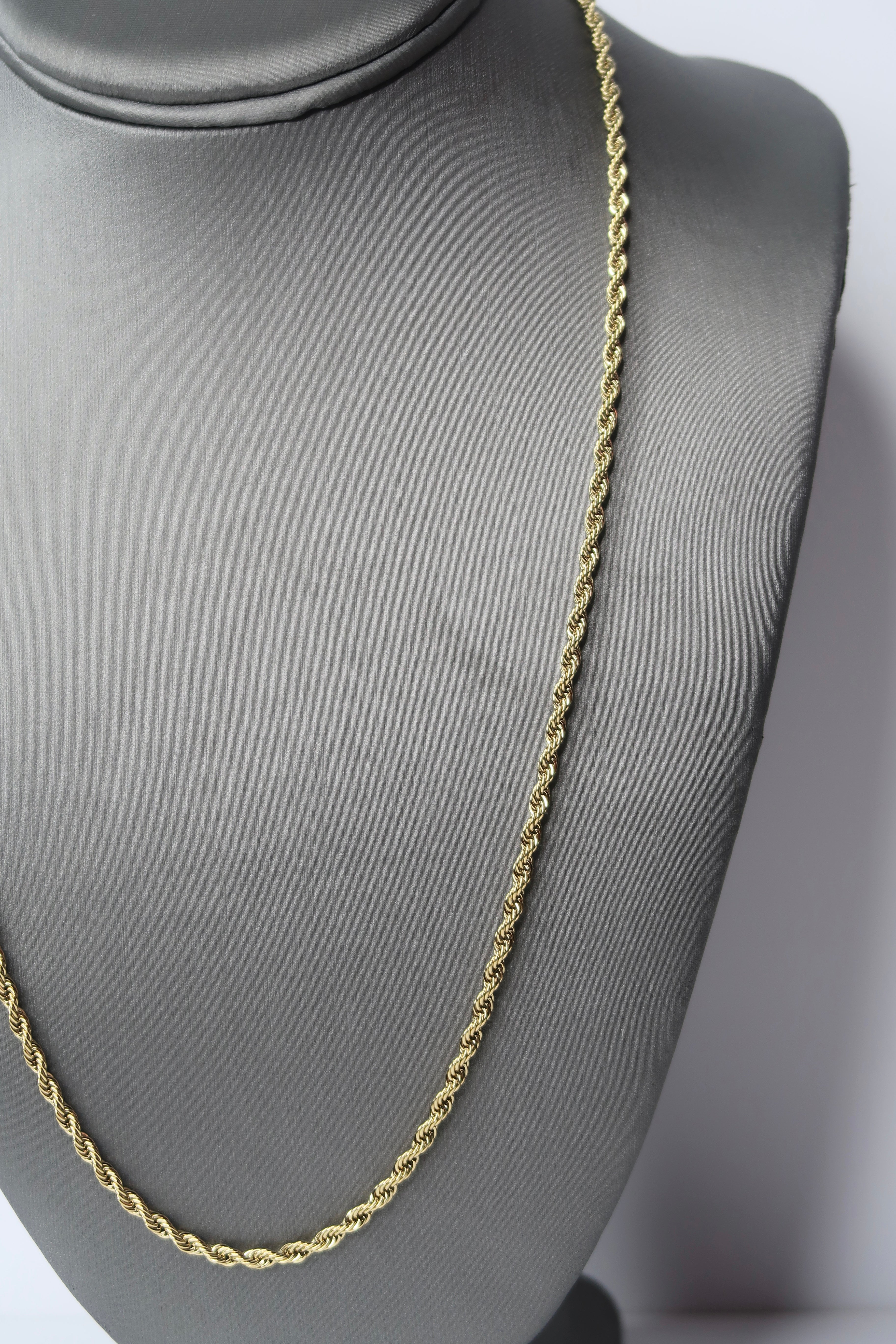 gold twisted rope chain