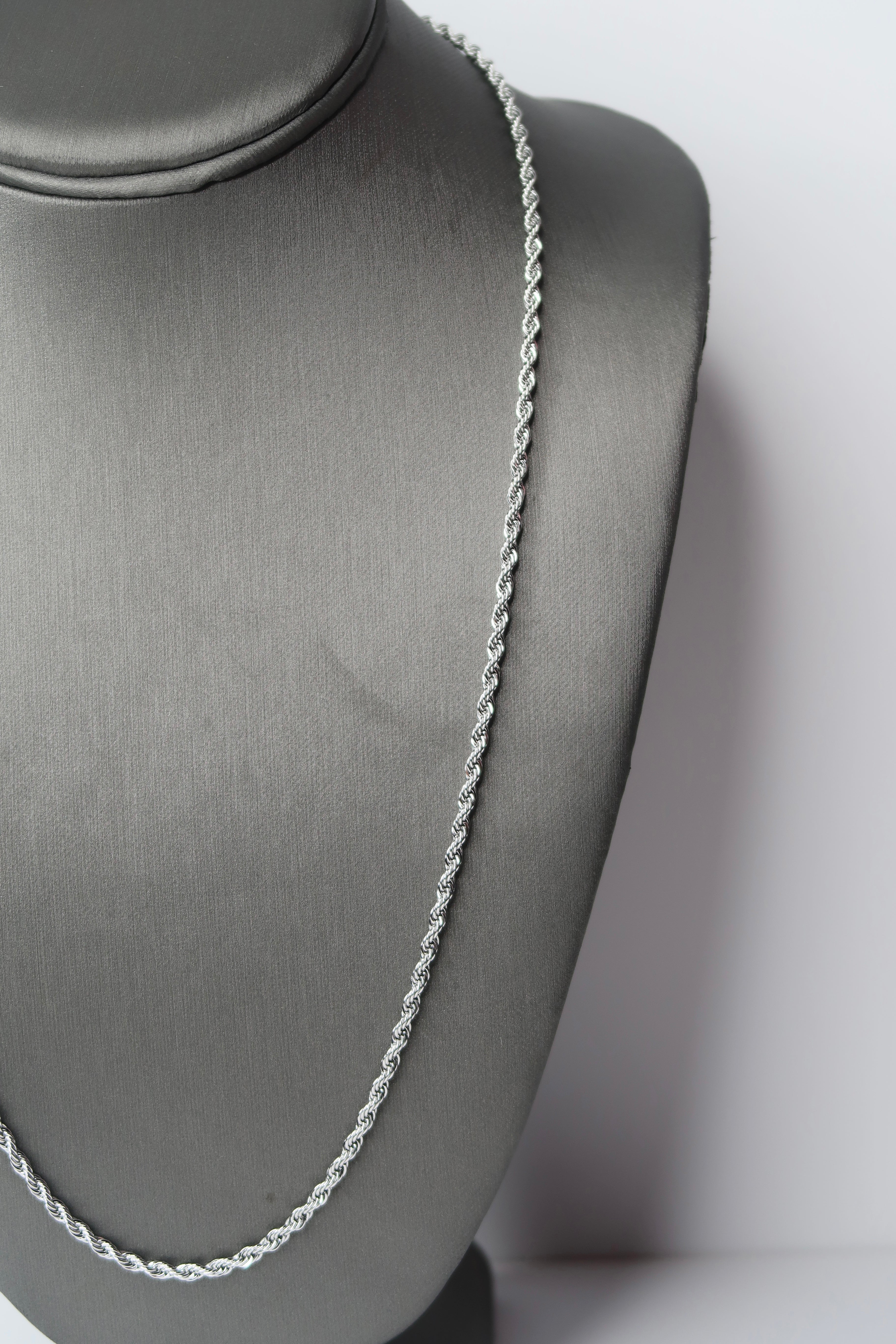 Silver Franco Rope necklace