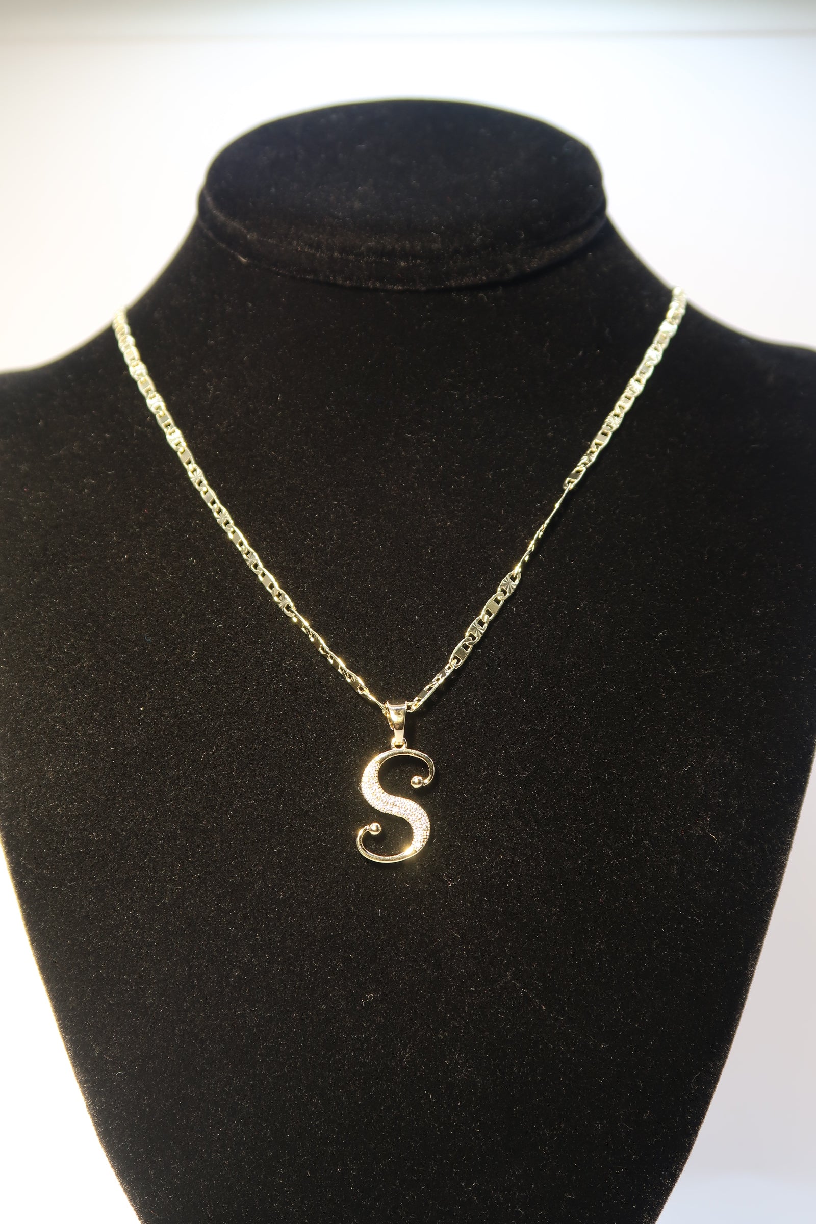 Cursive S Necklace