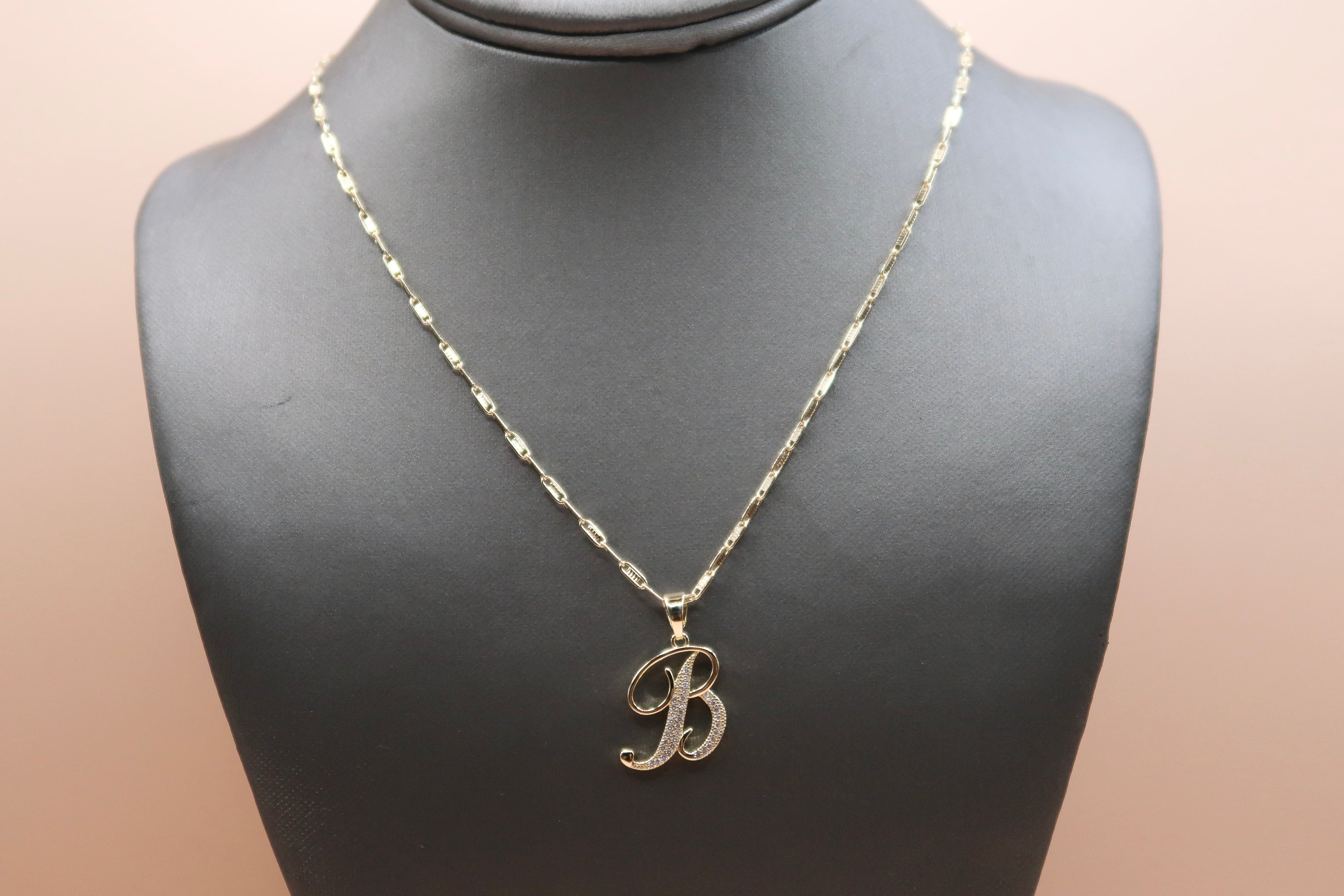 Cursive B Necklace
