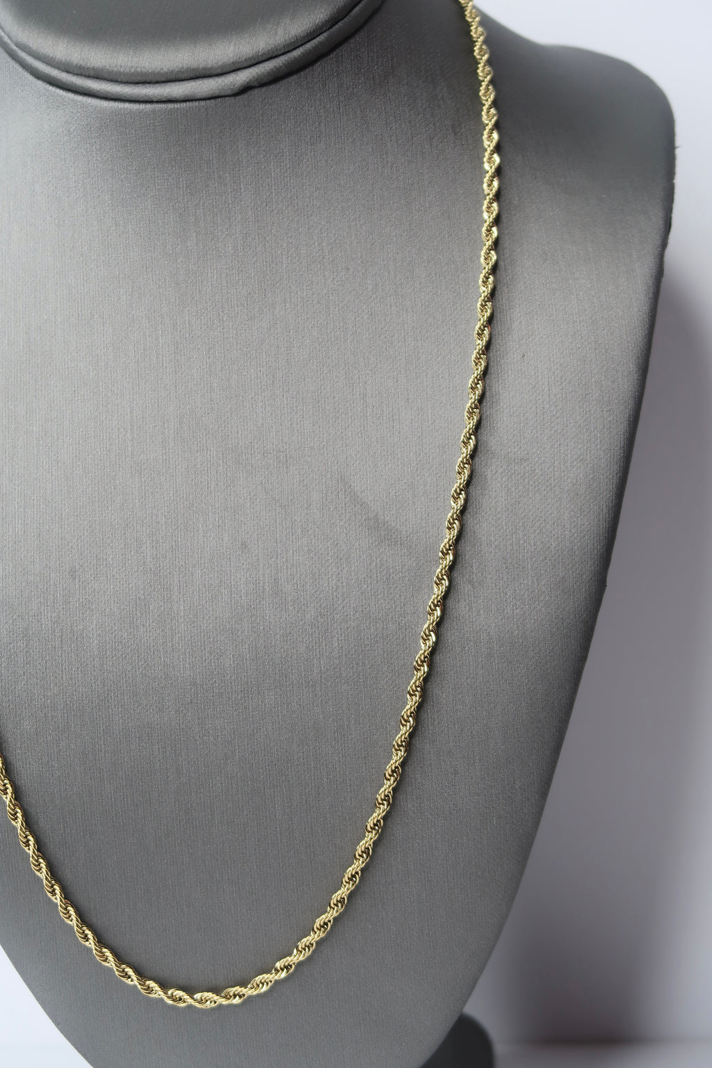 gold twisted rope chain