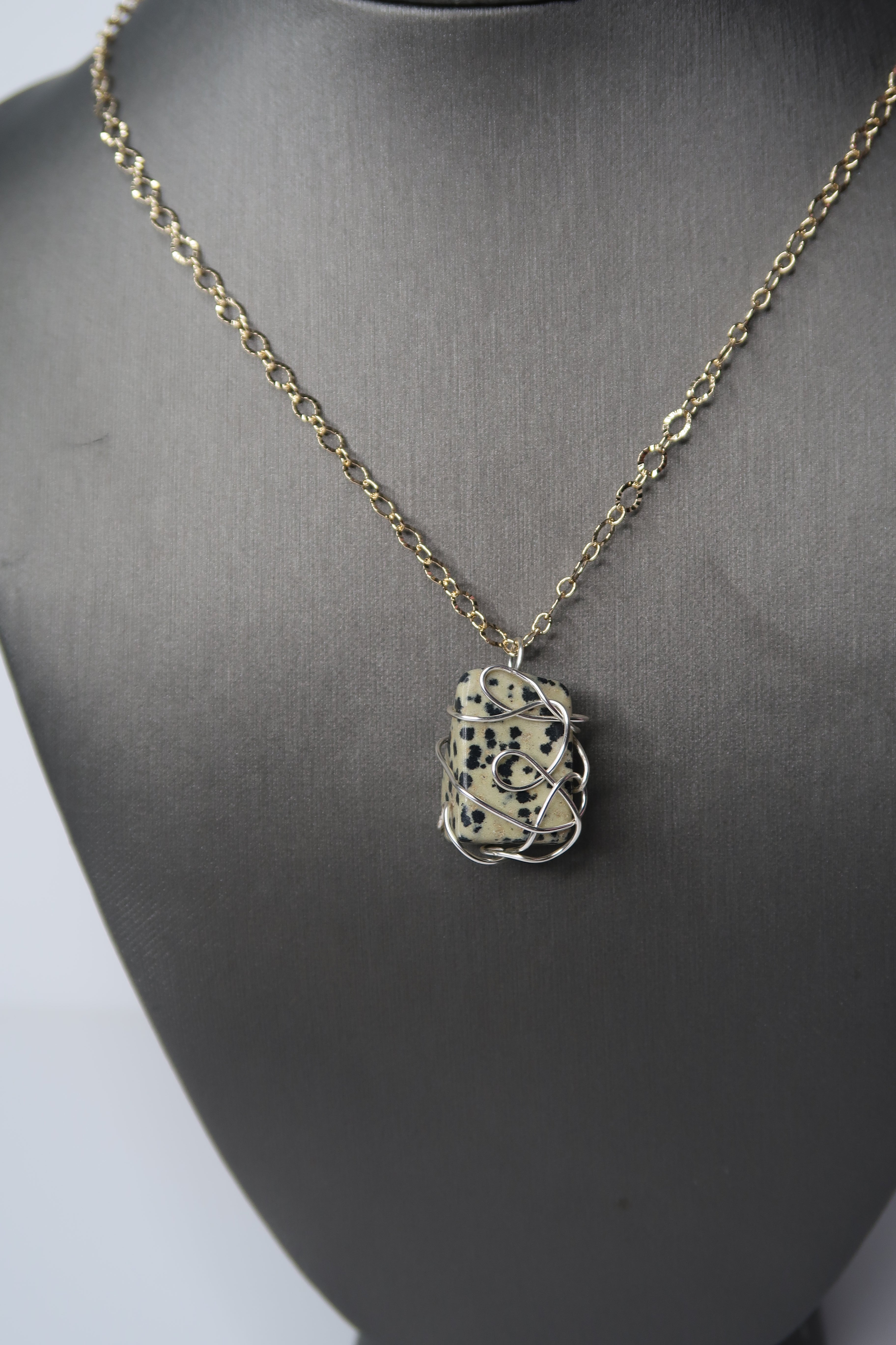 Dalmatian Jasper necklace