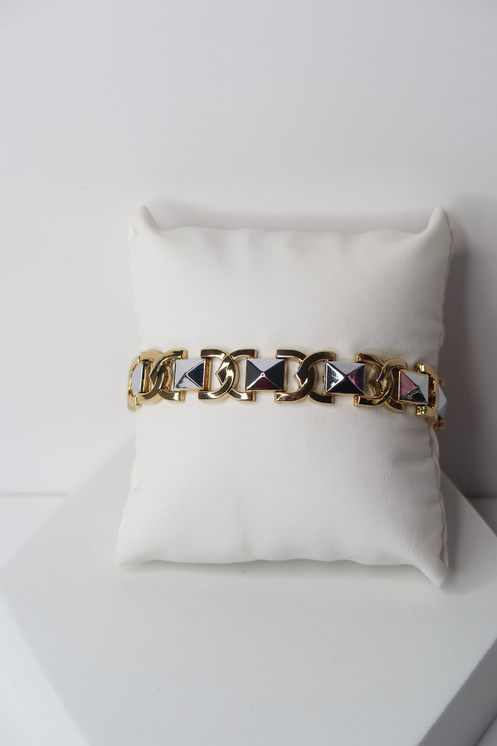 Men’s gold silver bracelet