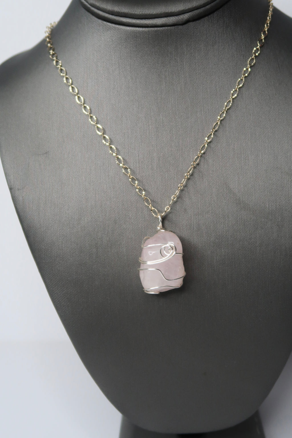 Rose quartz necklace