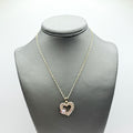 Pink Righnstones Small Crystals Heart