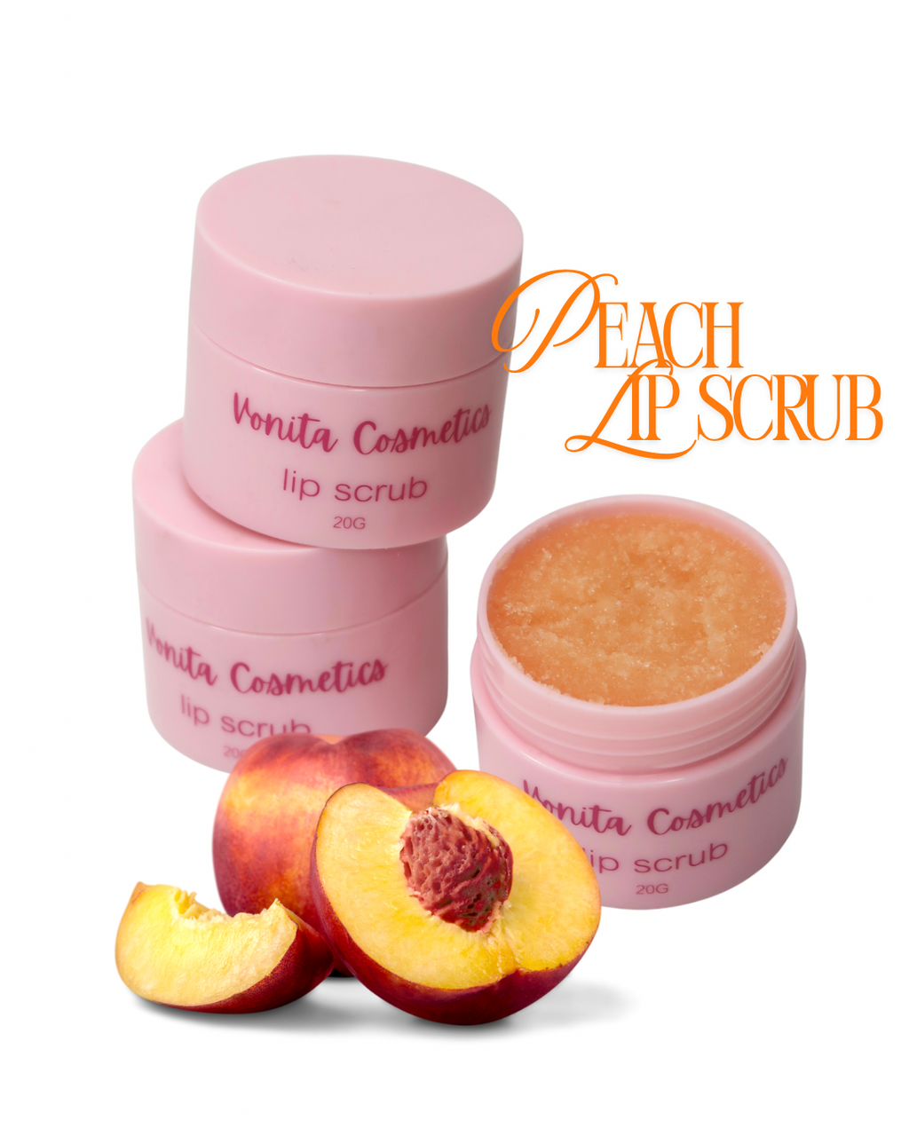 Peach lip scrub
