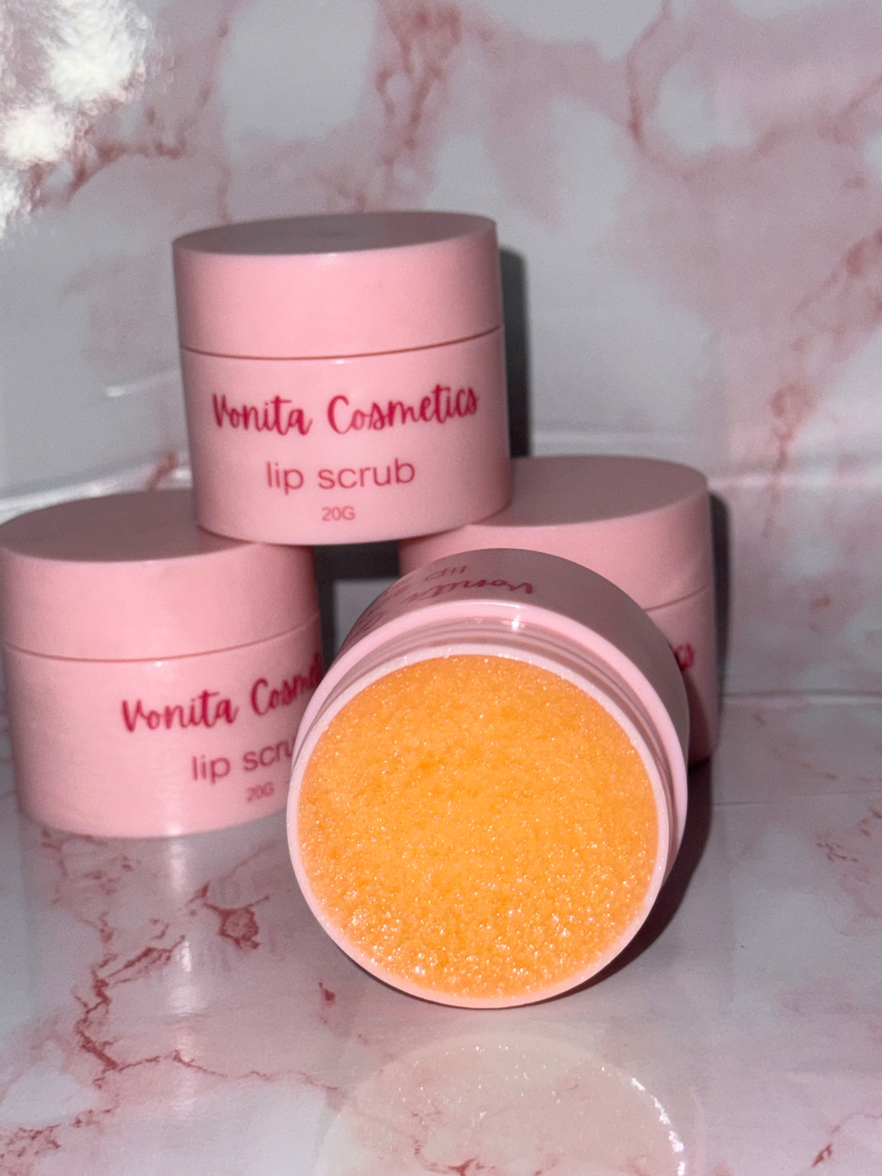 Peach lip scrub