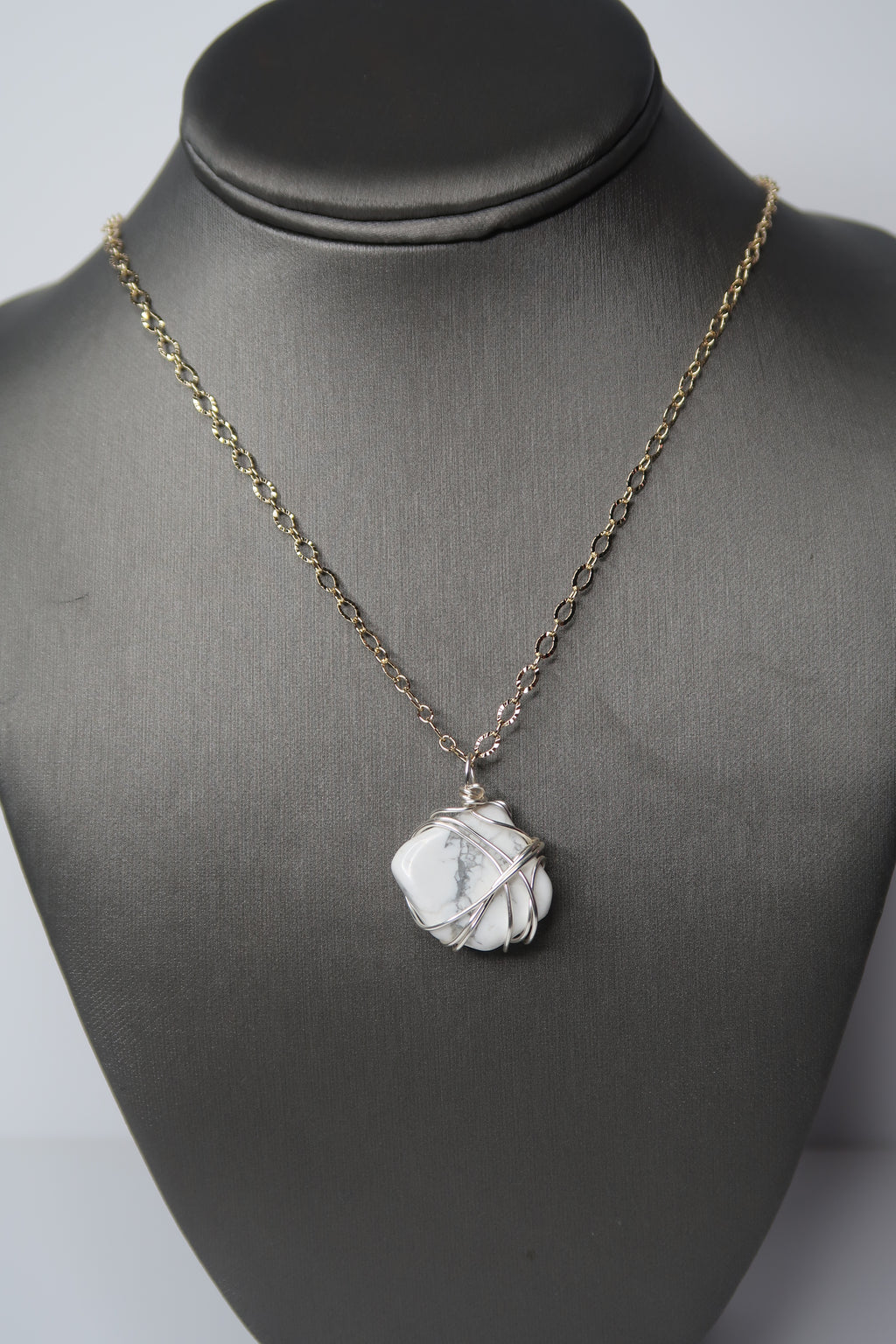 Howlite necklace