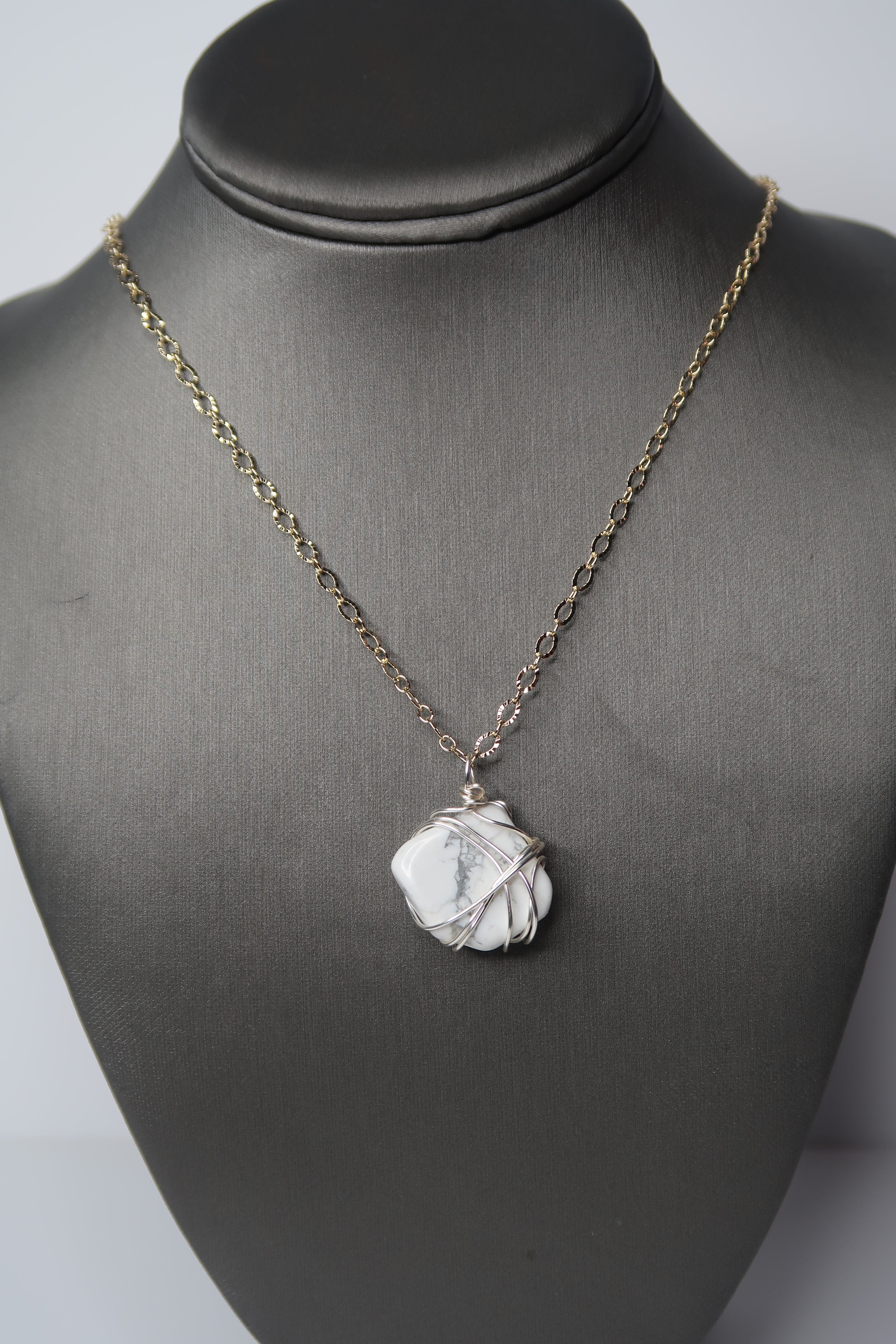 Howlite necklace