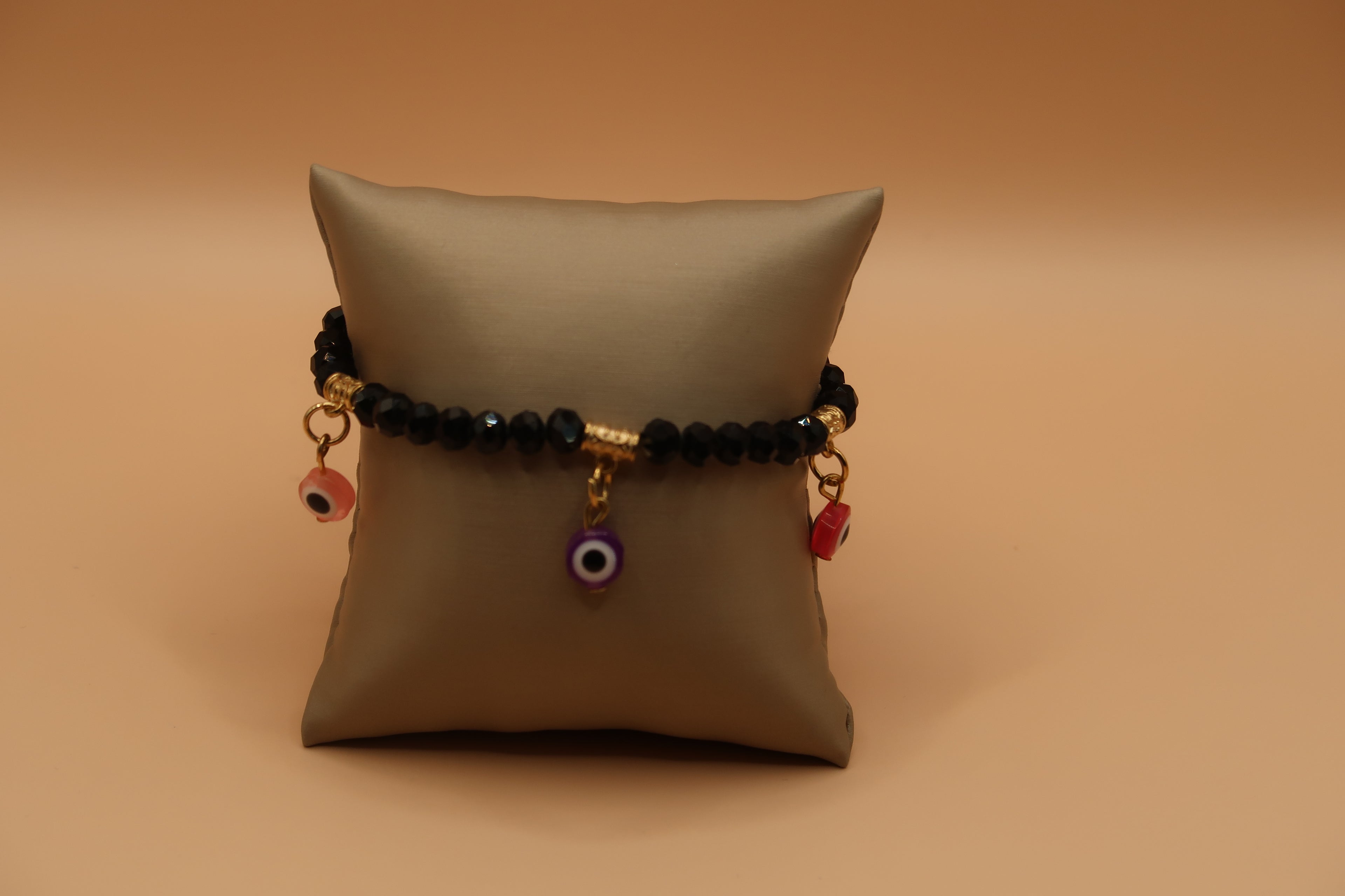 Black Multi Color Evil Eye Bracelet