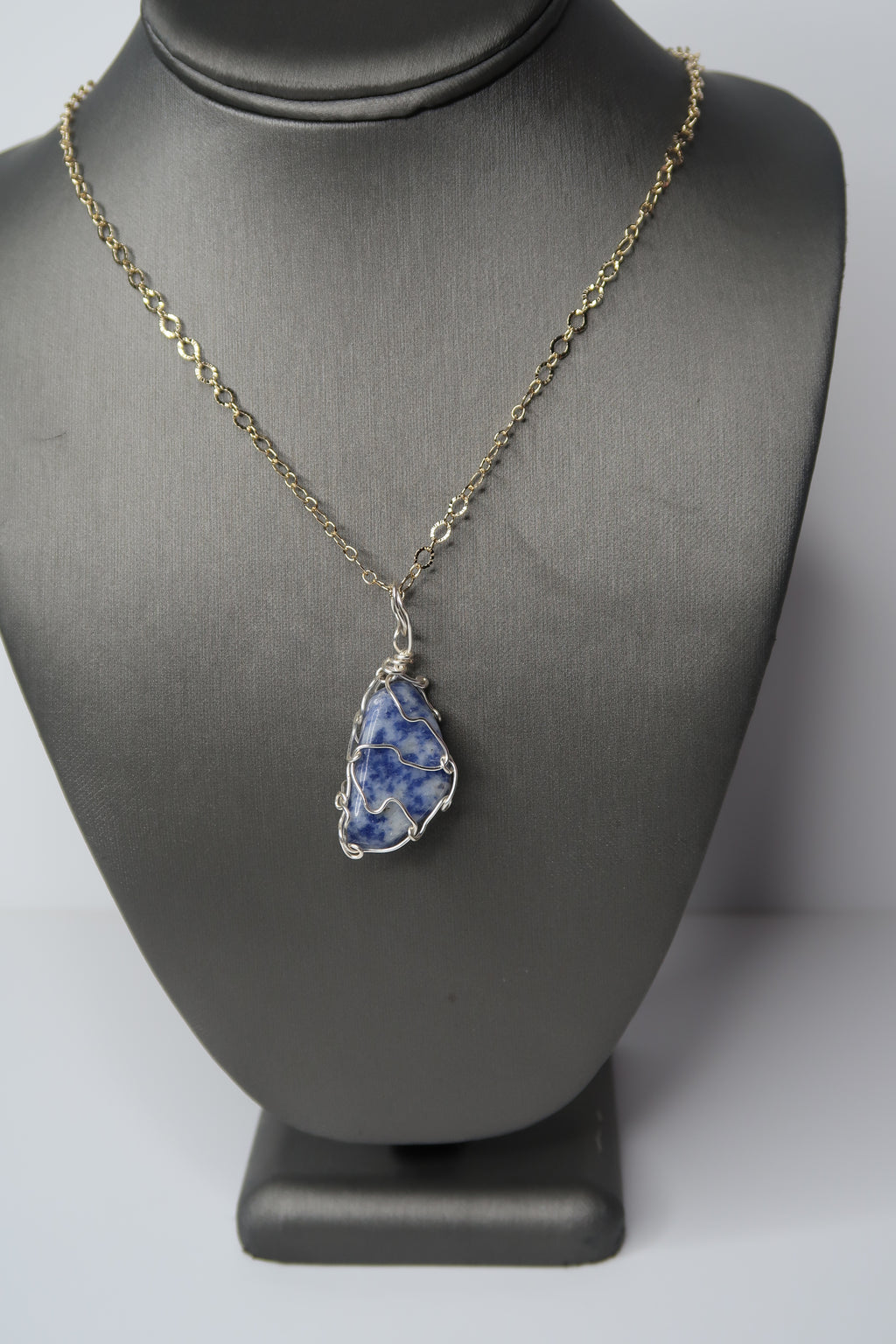Sodalite crystal necklace
