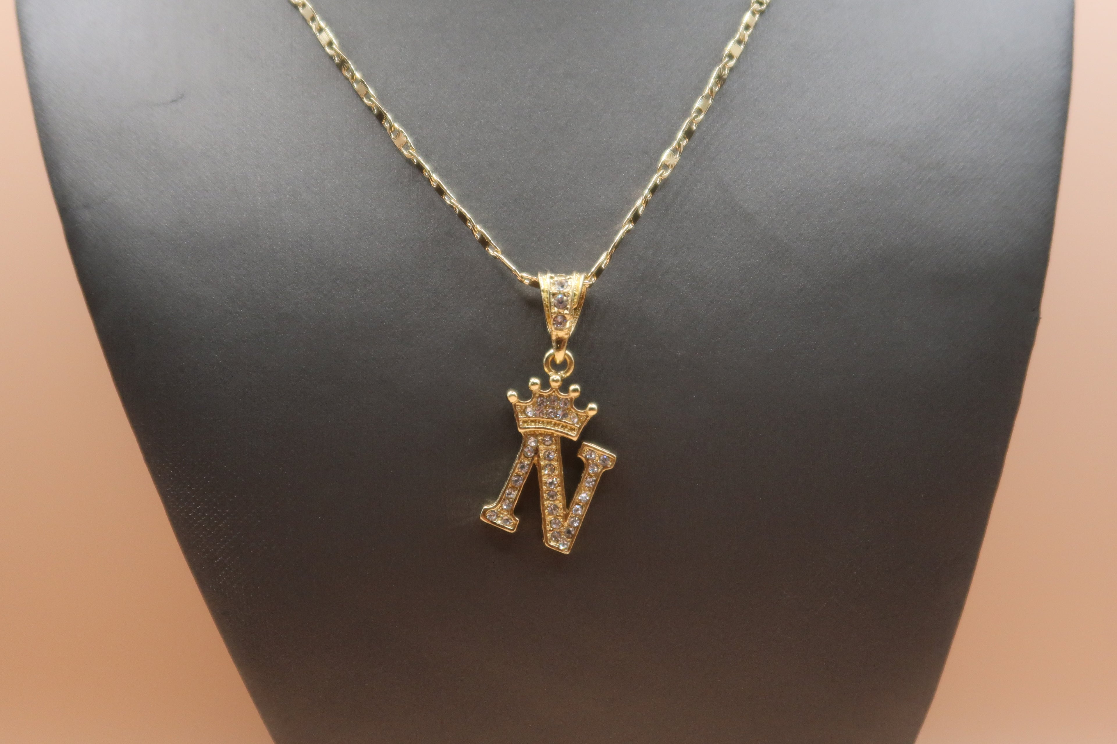N Crown Necklace