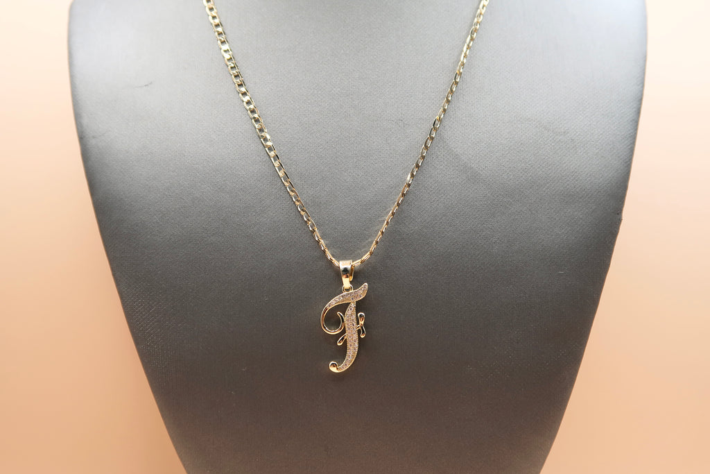 Cursive F Necklace