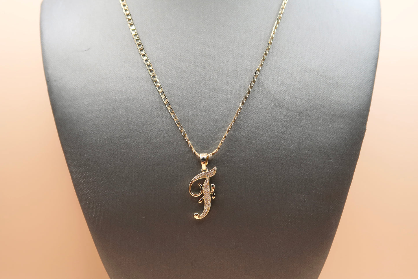 Cursive F Necklace