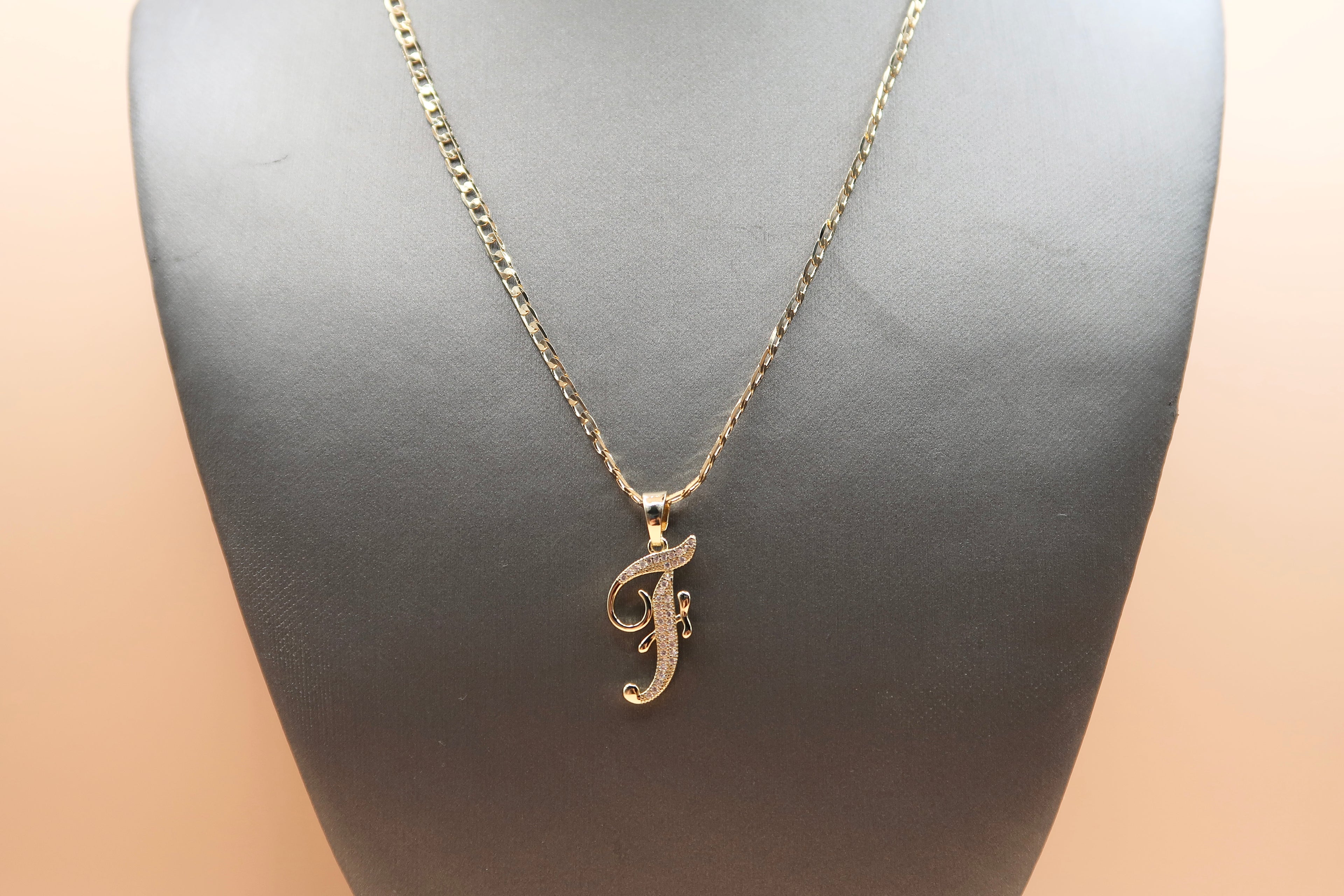 Cursive F Necklace