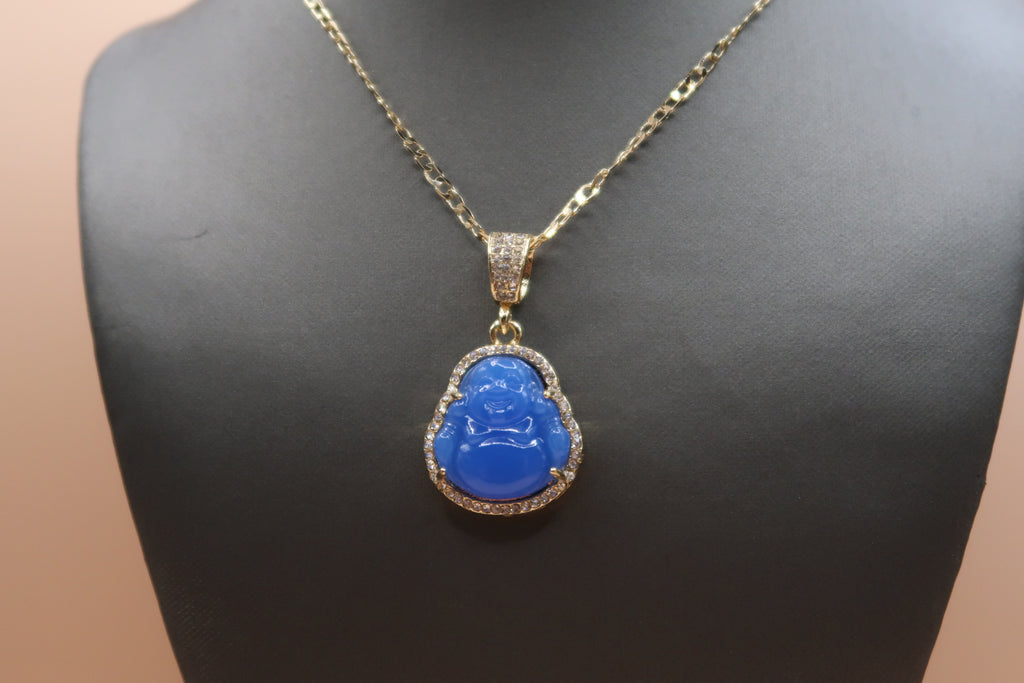 Light blue Buddha Necklace