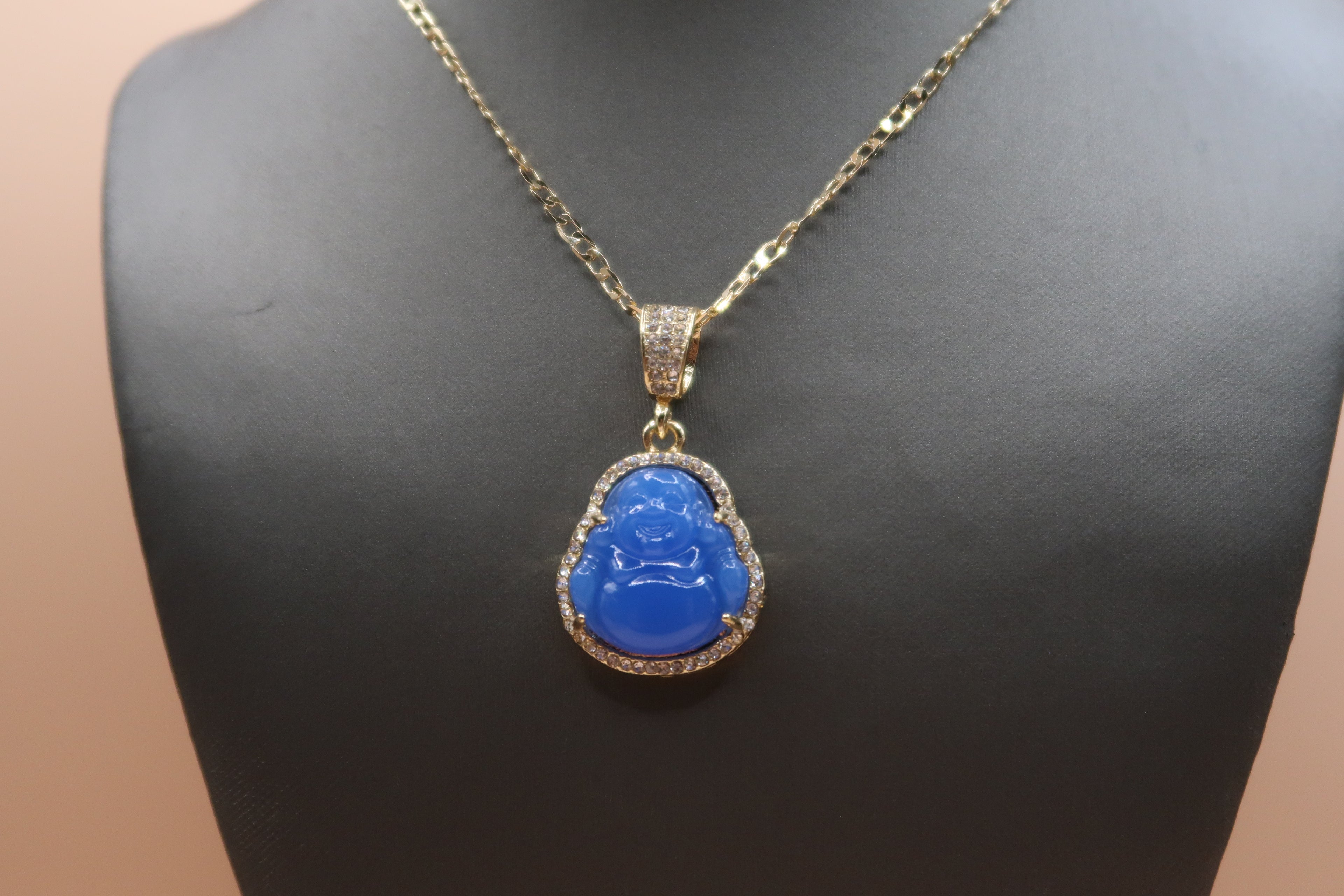 Light blue Buddha Necklace