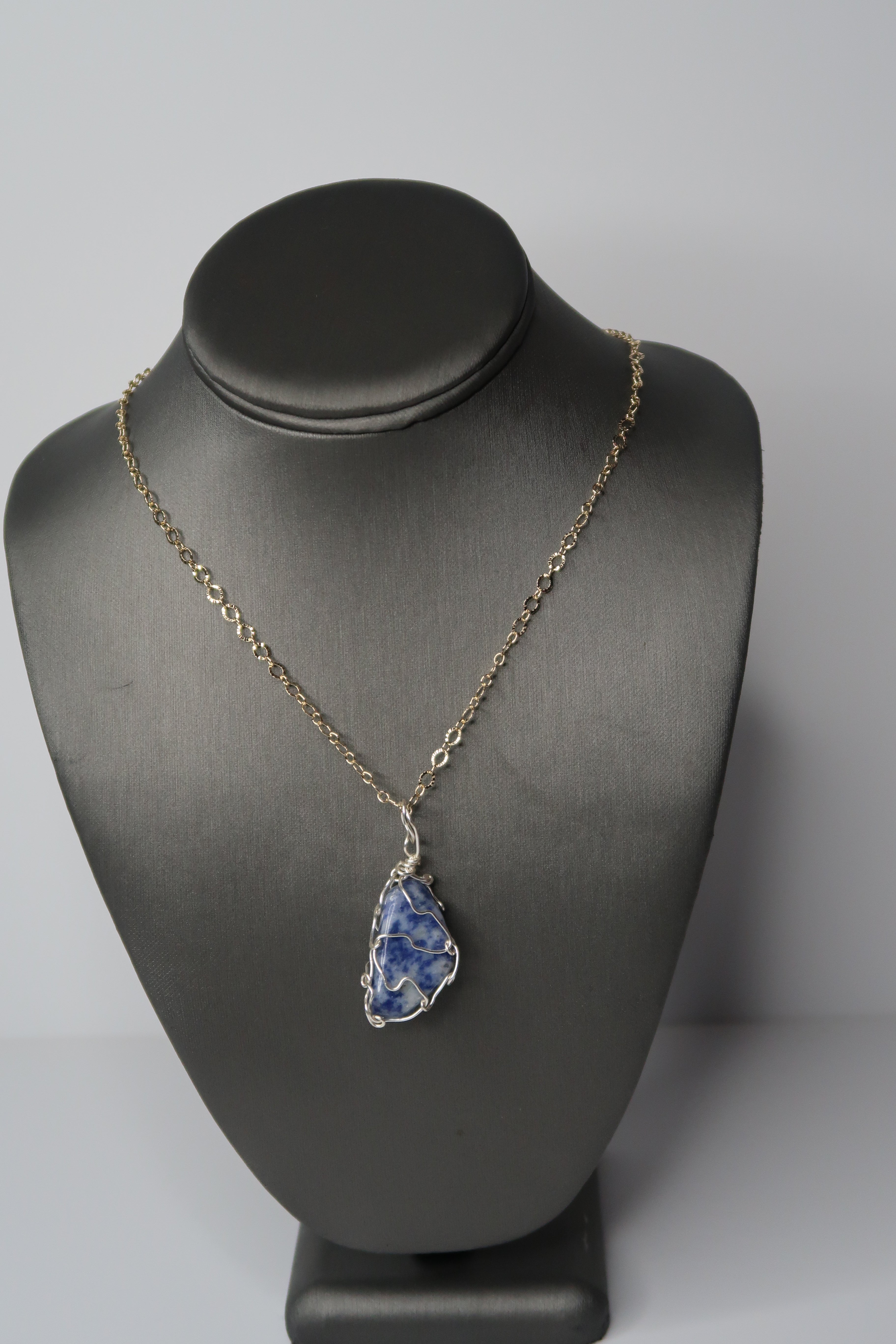 Sodalite crystal necklace
