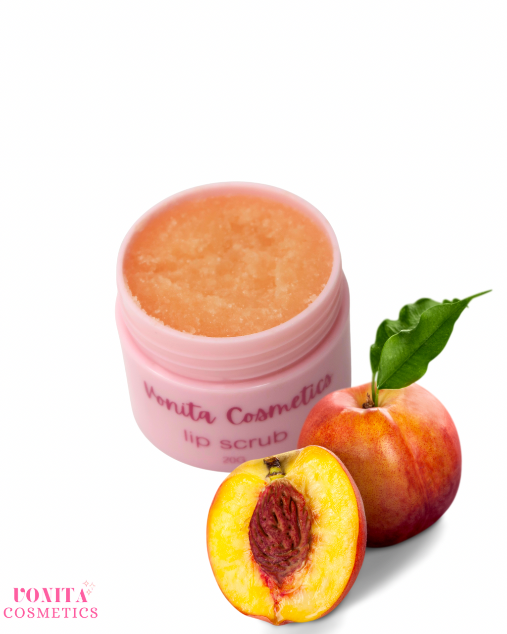 Peach lip scrub