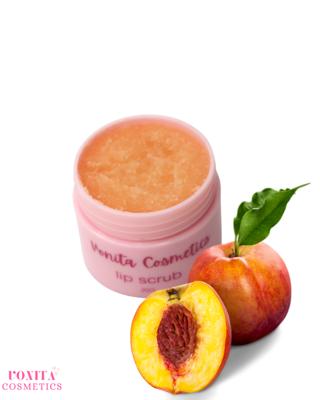 Peach lip scrub