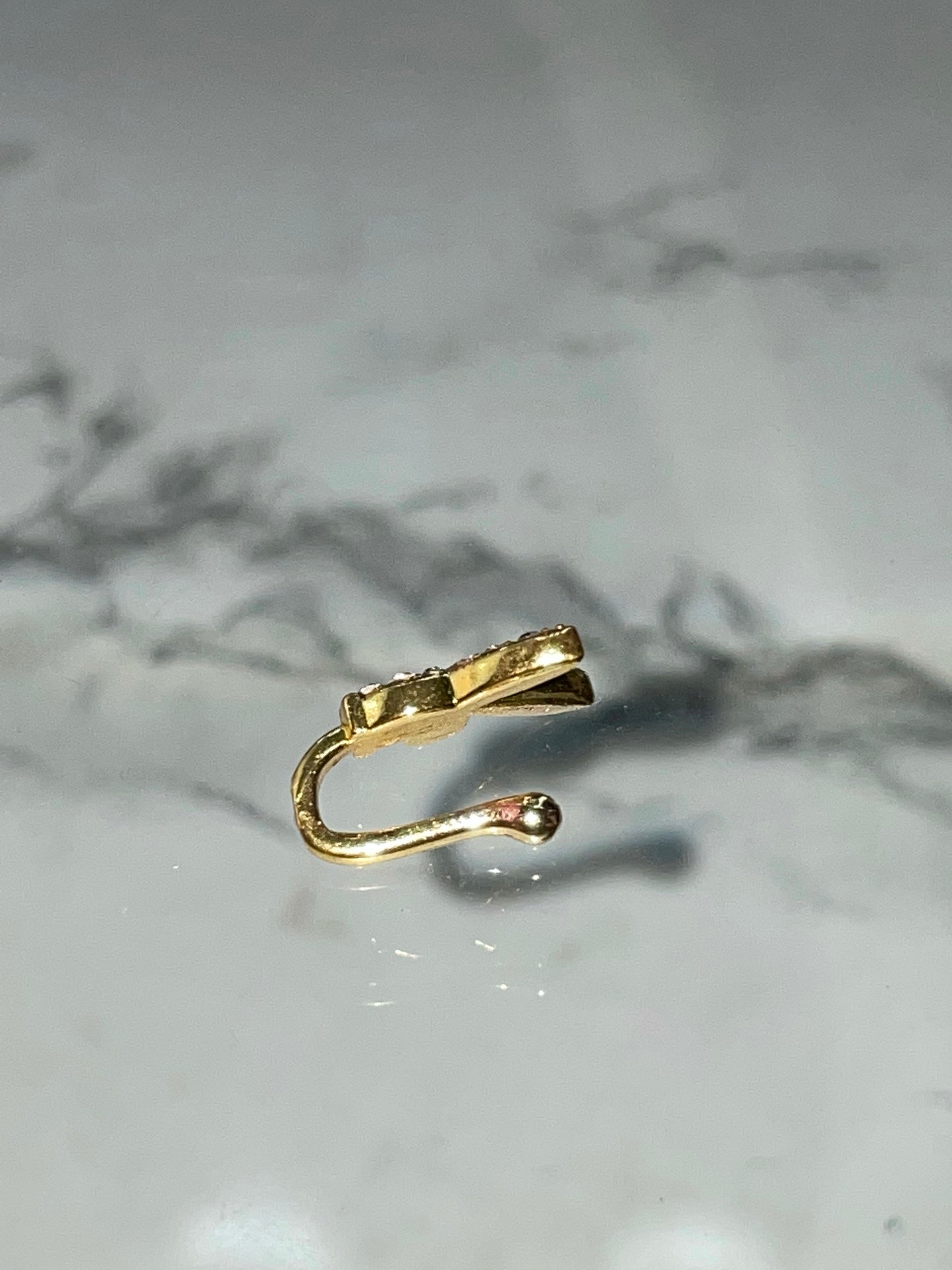 Gold PlayBoy Bunny Nose Cuff Ring
