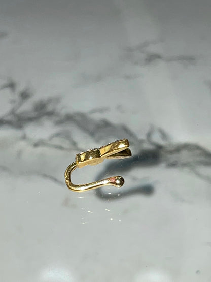 Gold PlayBoy Bunny Nose Cuff Ring