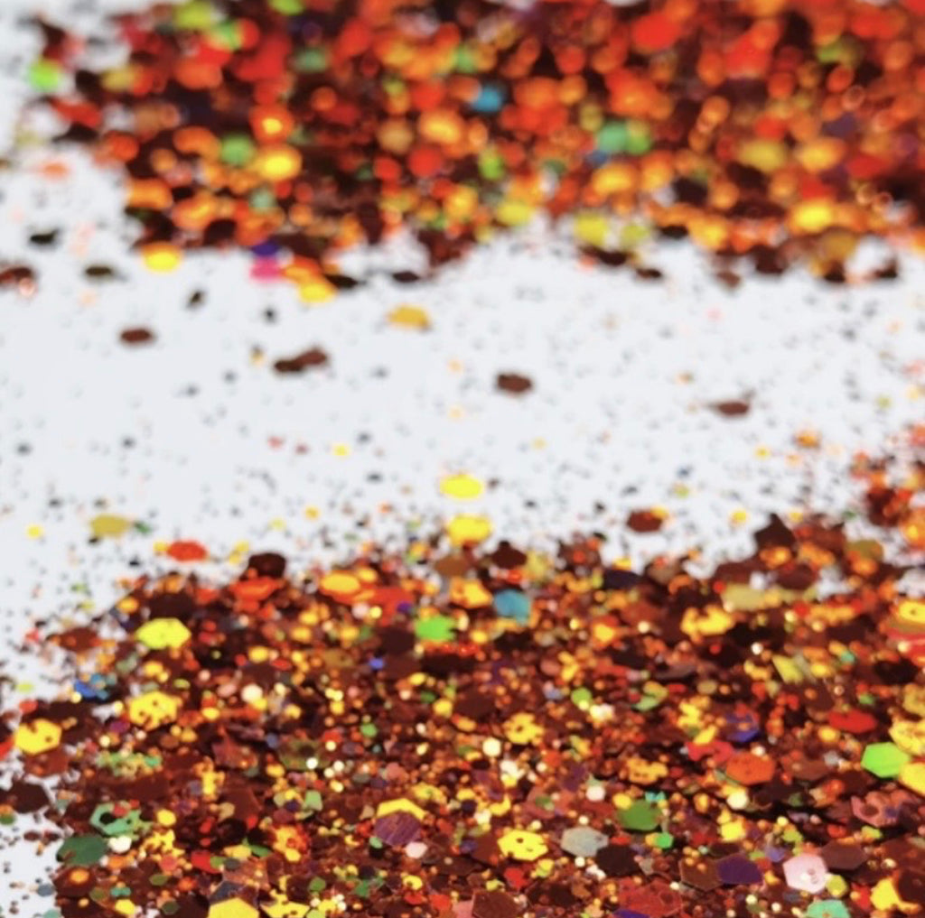 Orange Holographic Loose Glitter 11