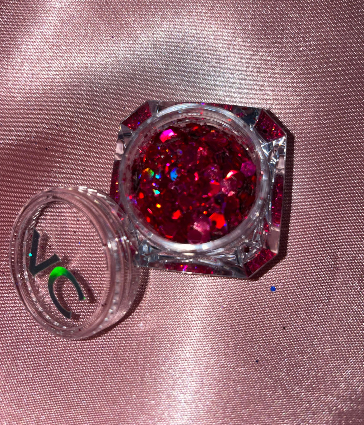 Hot pink Holographic Loose Glitter 6
