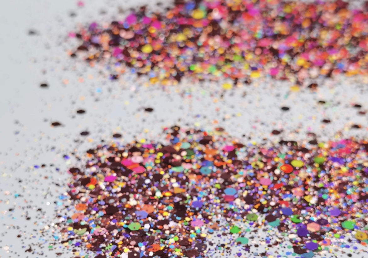 Light Pink Holographic Loose Glitter 5