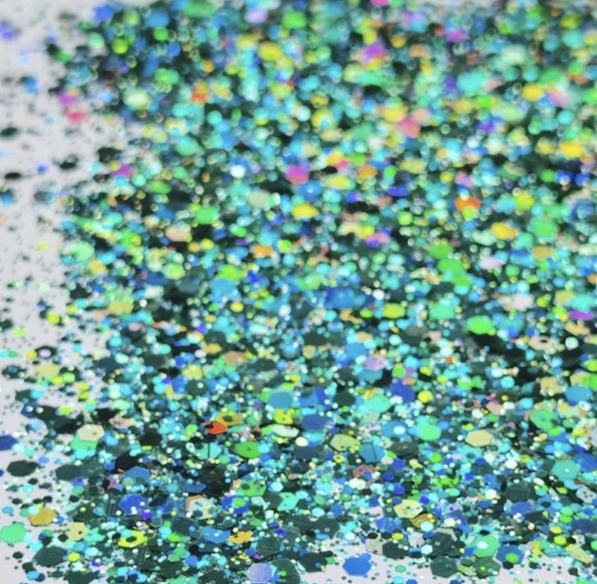 Teal Holographic Loose Glitter 13